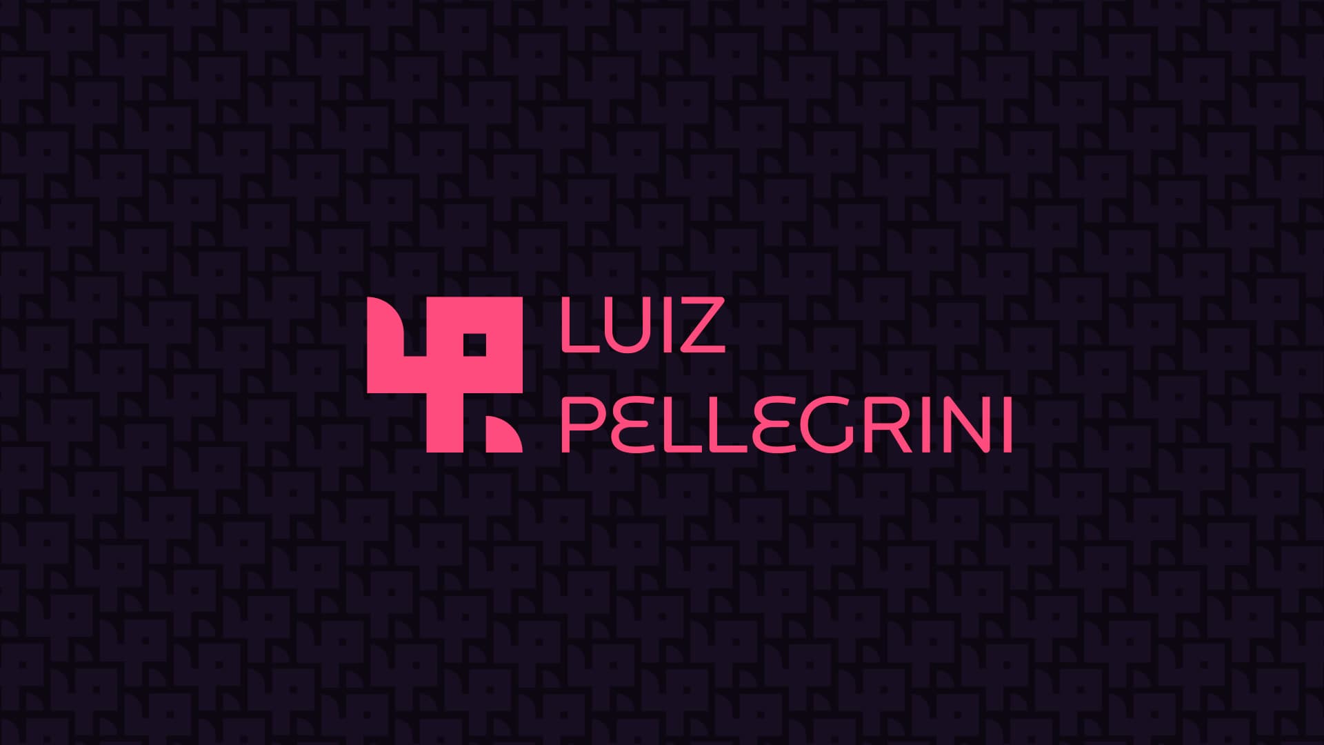Frame de abertura do showcase de Luiz Pellegrini